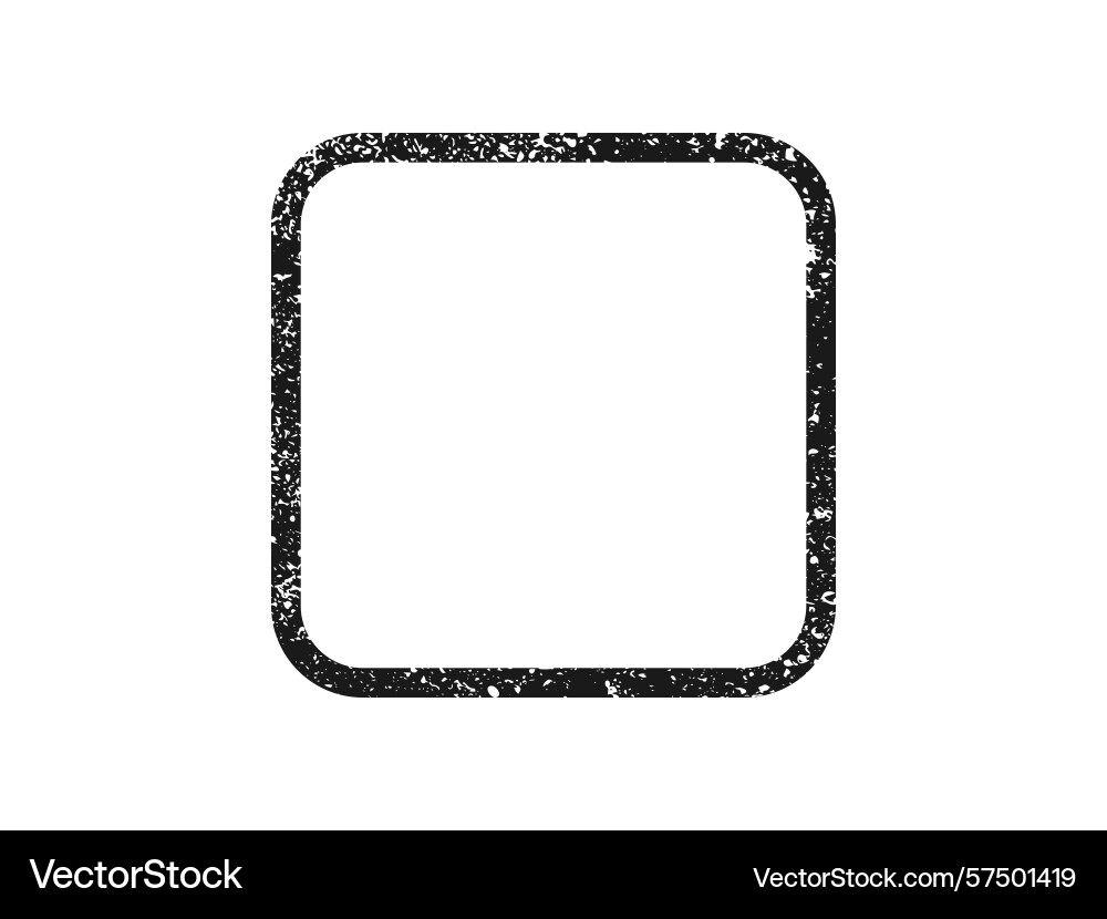 Grunge border in rounded square form Grunge border in rounded square form Vector Image