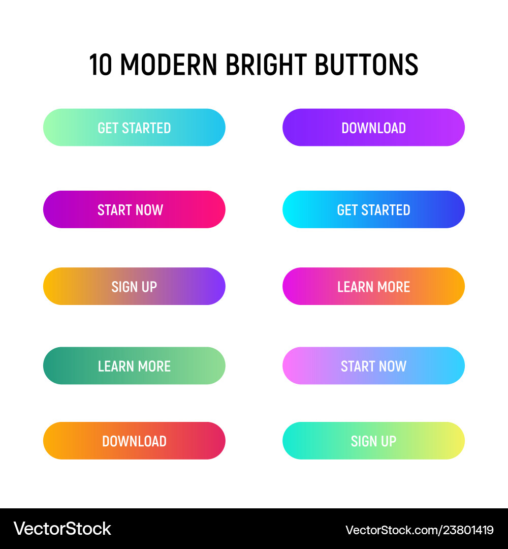 Modern Call to Action Buttons vector image