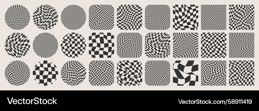 Retro Checkered Pattern Vector Image