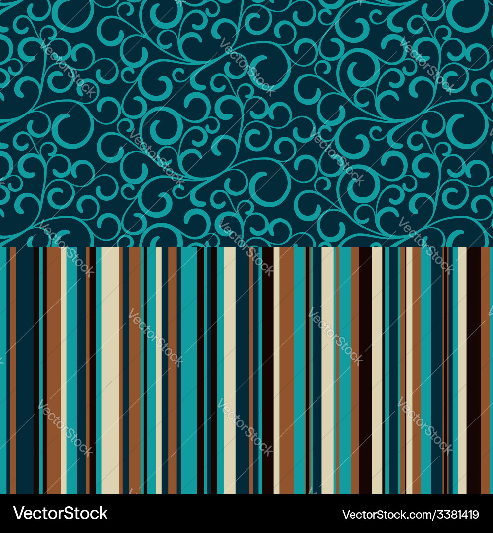 Retro seamless pattern with color stripes Vector Image