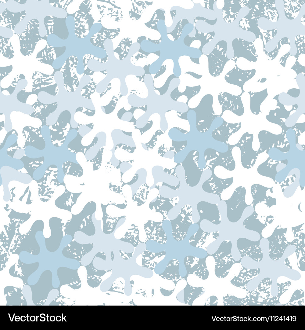 Seamless winter pattern with frozen curls vector image