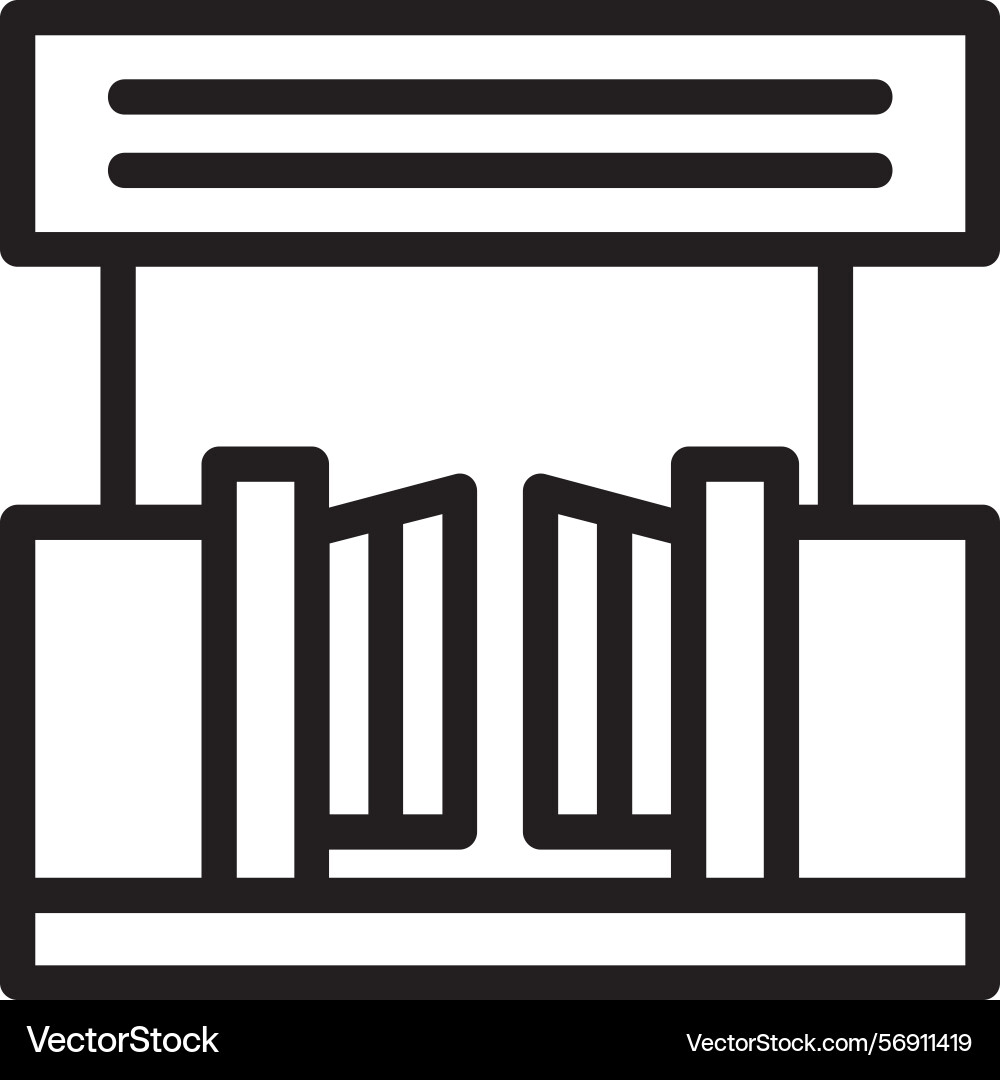 Zoo linear style icon design Vector Image