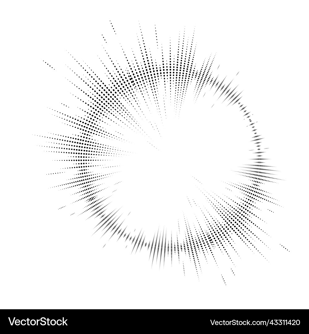 Bursting rays sunburst frame abstract equalizer vector image