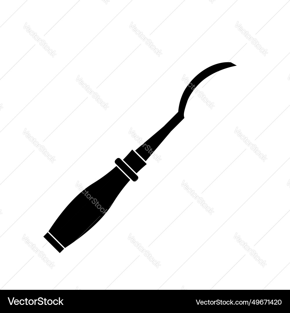 Chisel icon shadow reflection design Chisel icon shadow reflection design vector image
