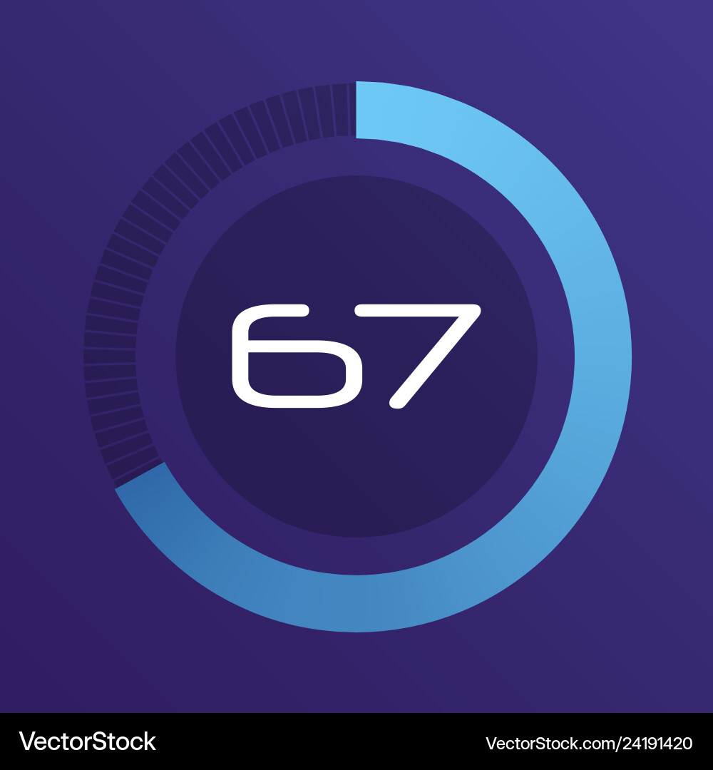 Circular interval timer Circular interval timer vector image
