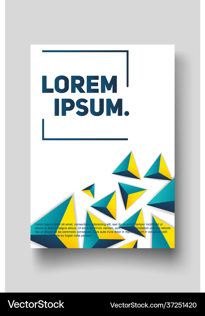 Cover design template set with abstract triangle Cover design template set with abstract triangle Vector Image