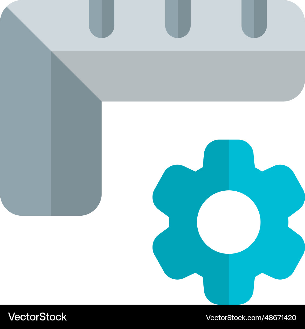 Finalized the setting of measures in ruler Vector Image
