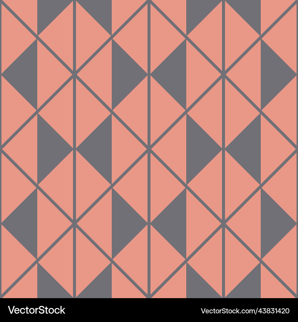 Geometry triangle shape seamless pattern pink Geometry triangle shape seamless pattern pink vector image