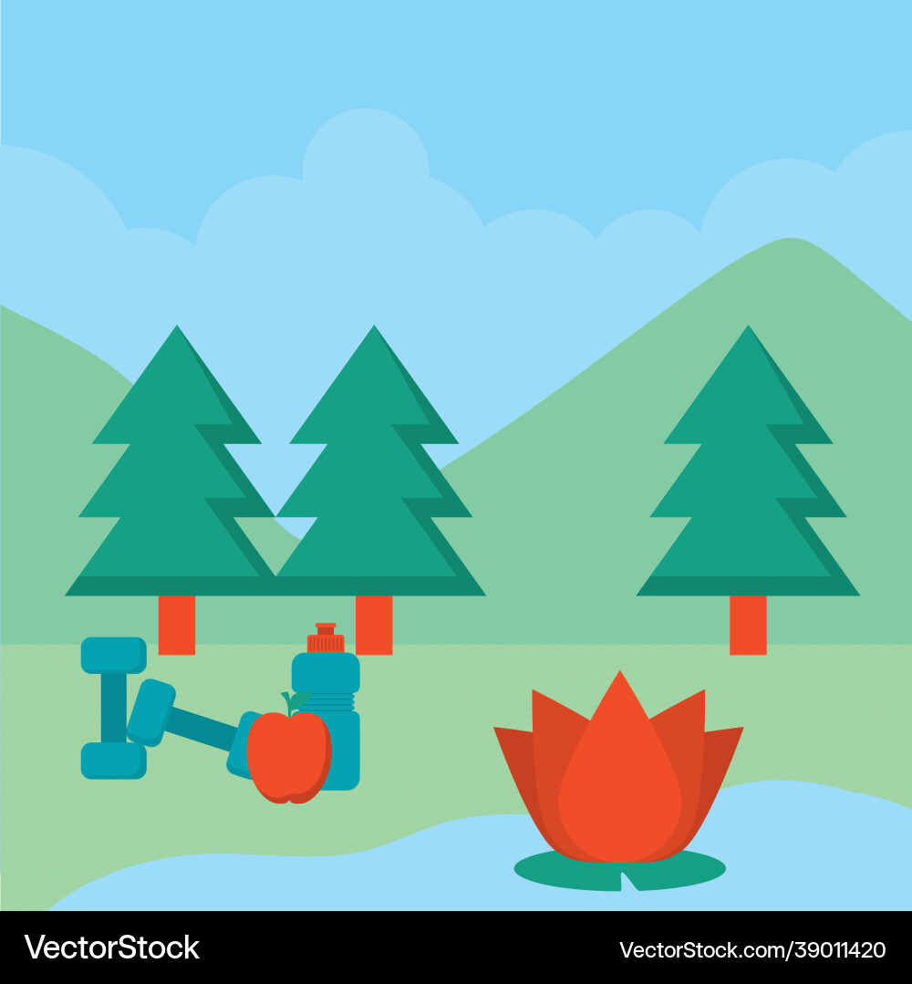 Landscape design Royalty Free Vector Image - VectorStock