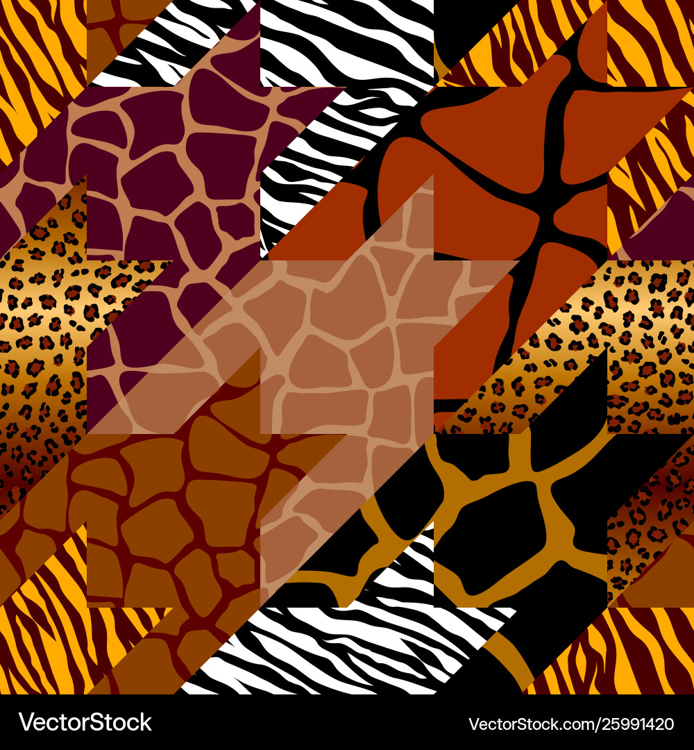Patchwork textile pattern seamless quilting Patchwork textile pattern seamless quilting vector image