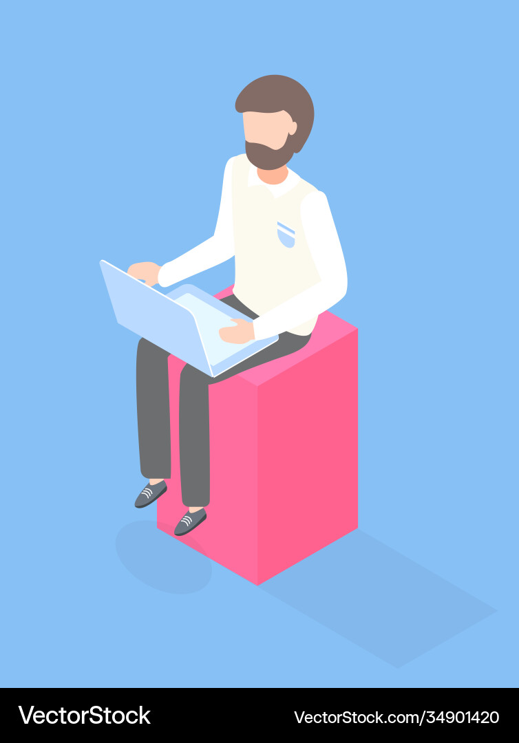 Programmer designer co-worker manager office Programmer designer co-worker manager office vector image