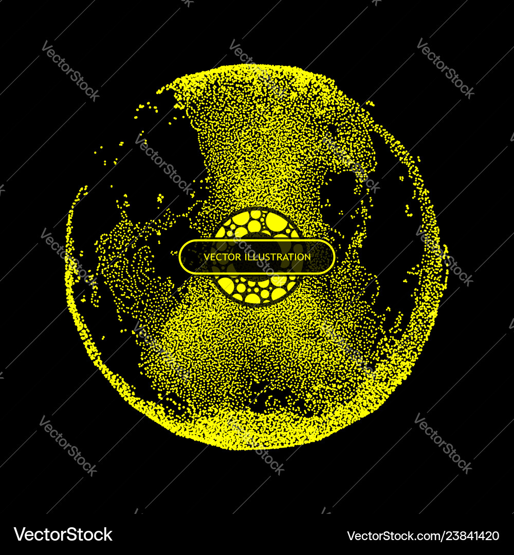 Sphere consisting of points 3d grid design Sphere consisting of points 3d grid design vector image