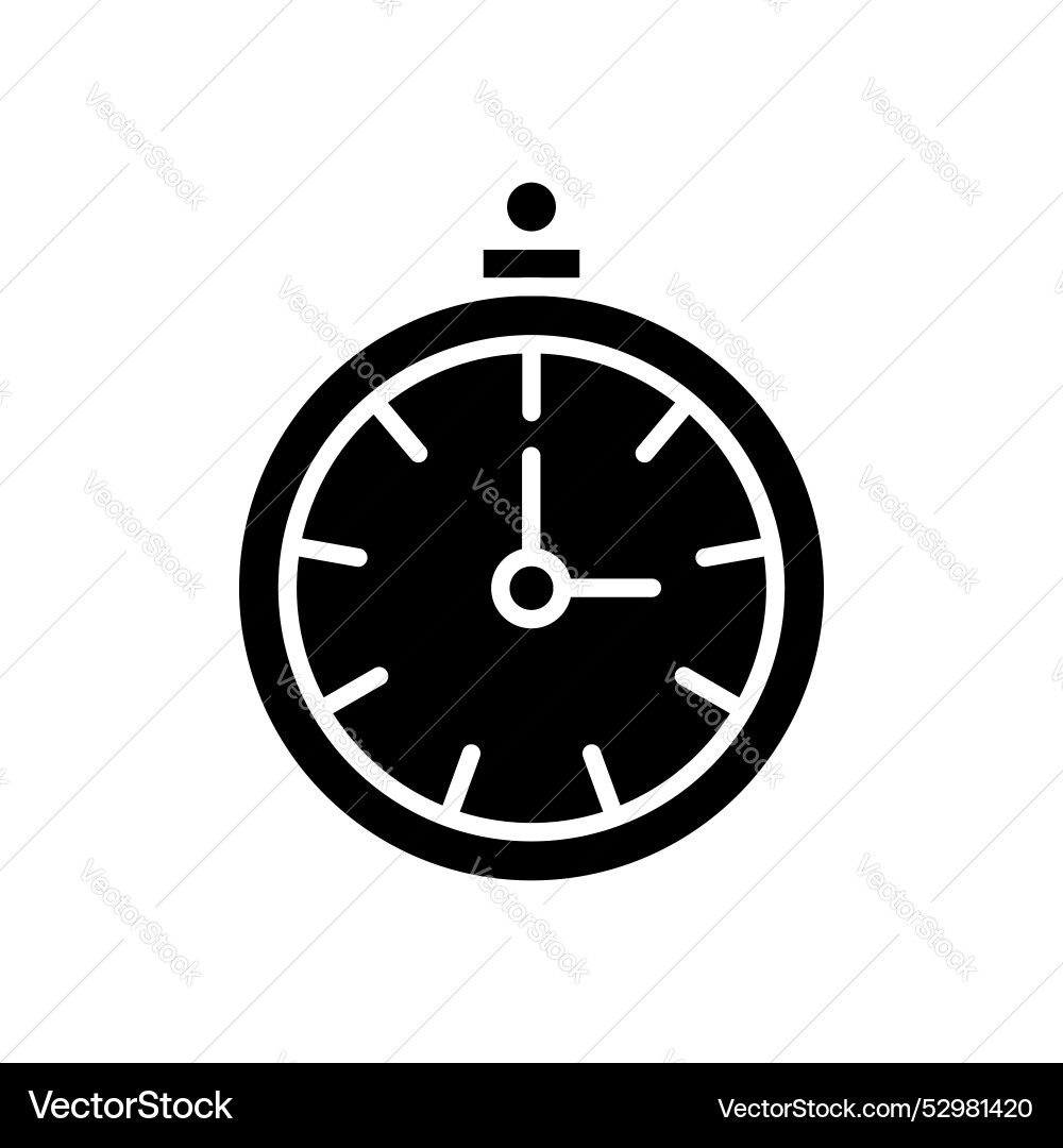 Stopwatch icon set watch clock timer chronometer Vector Image