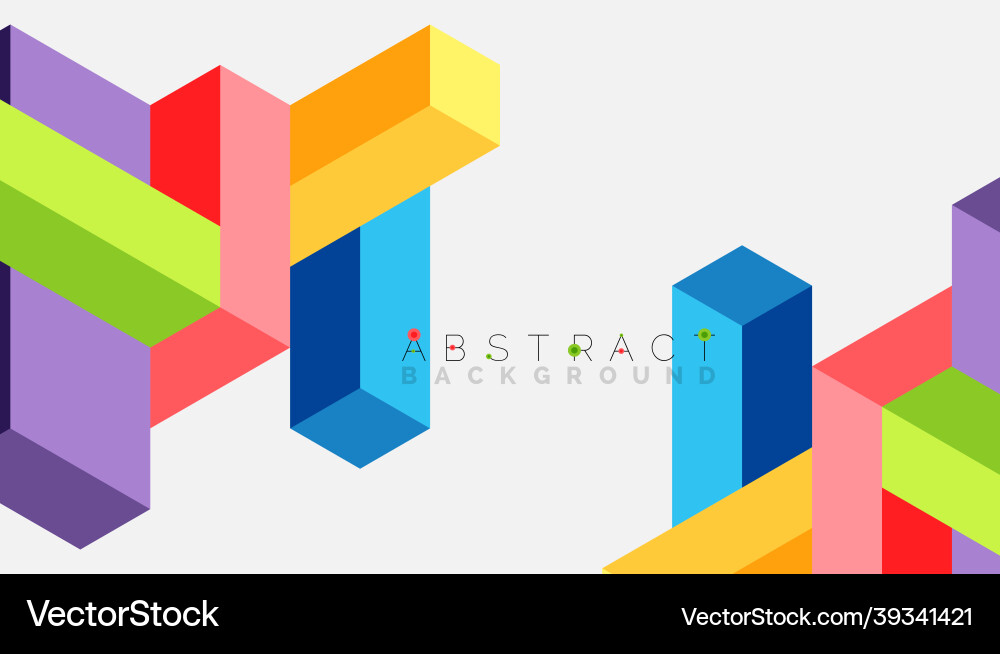 Abstract background 3d cubes cubic elements Abstract background 3d cubes cubic elements vector image