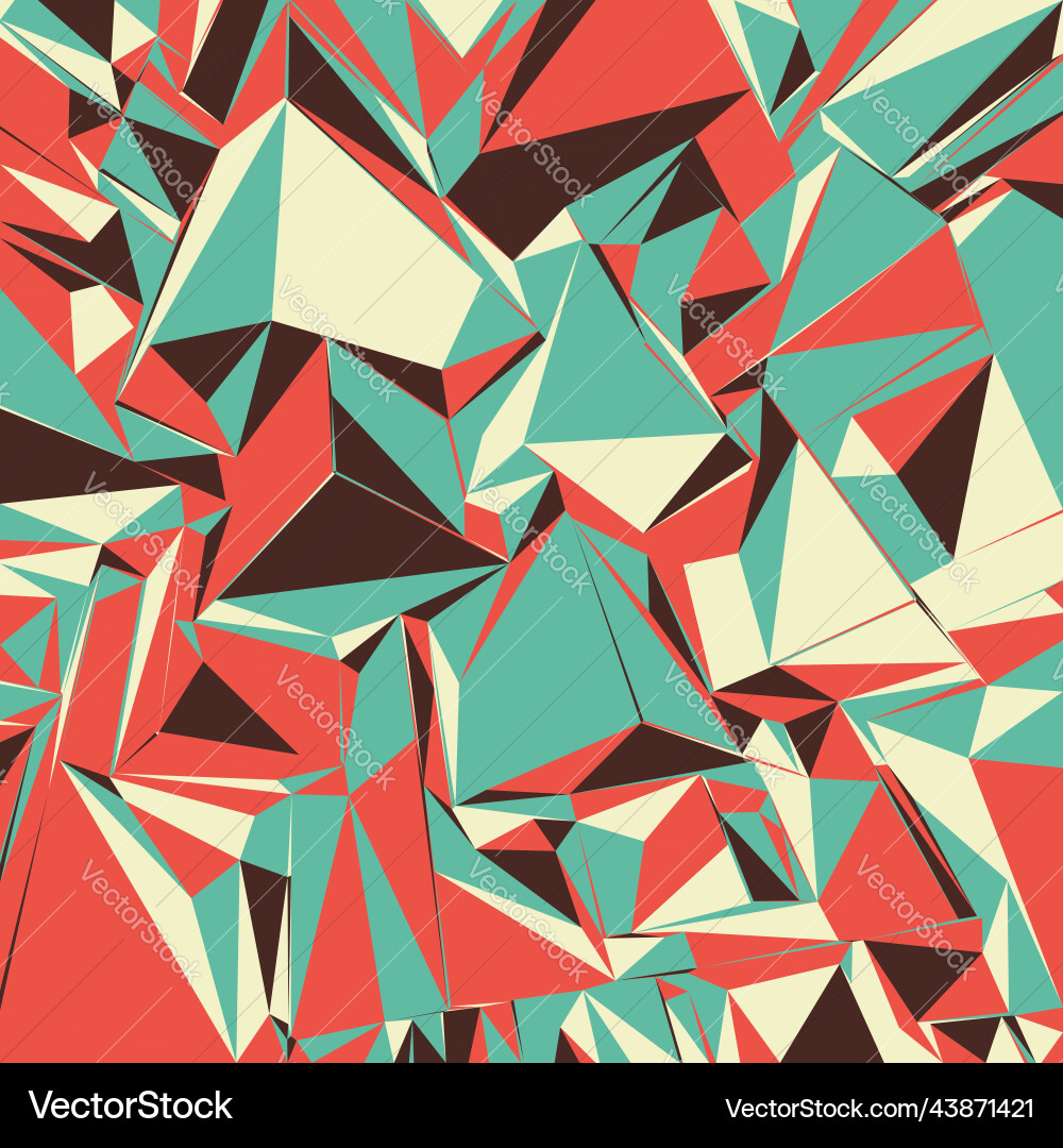 Abstract background with colorful triangles vector image