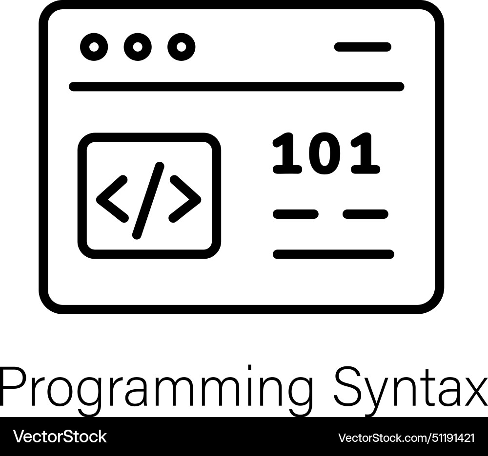 Coding languages vector image