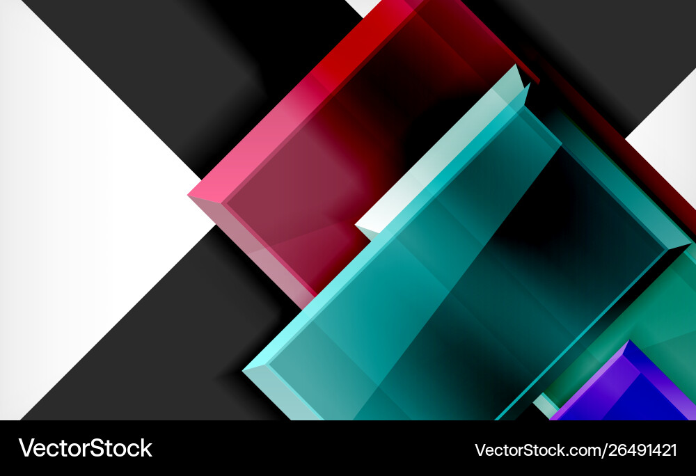 Colorful square and rectangle blocks background Colorful square and rectangle blocks background vector image