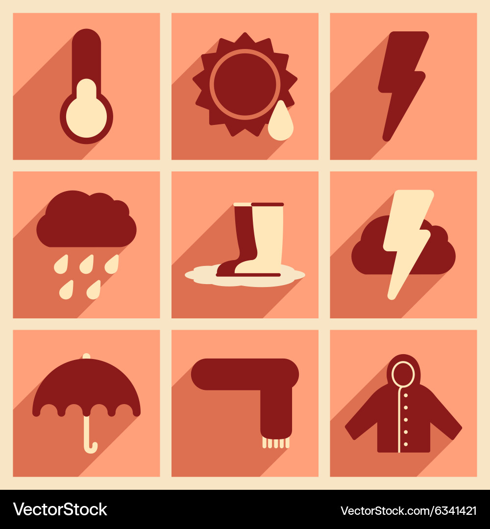 Flat with shadow concept and mobile application vector image