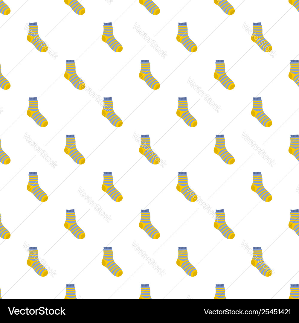 Fuzzy sock pattern seamless Vector Image