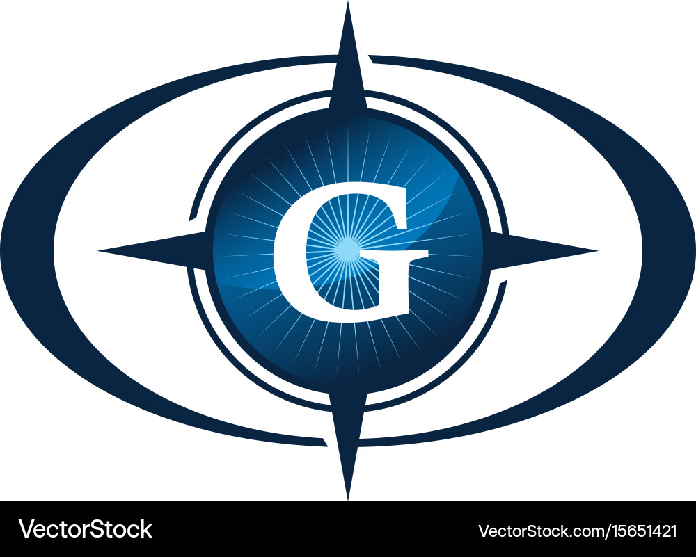 Insights guide initial g vector image