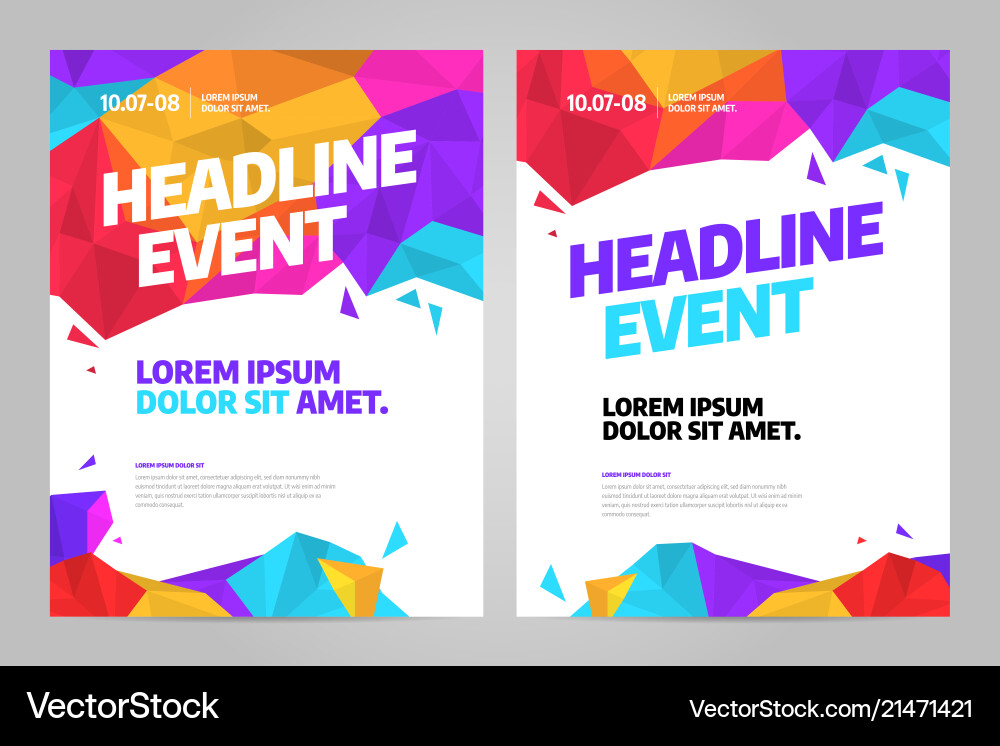 Layout design template for event Layout design template for event Vector Image