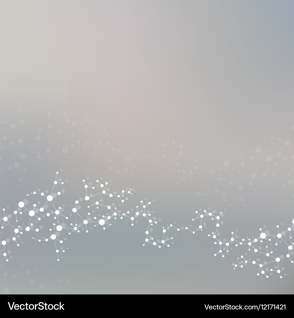 Molecular Structure and DNA Networks Vector Image