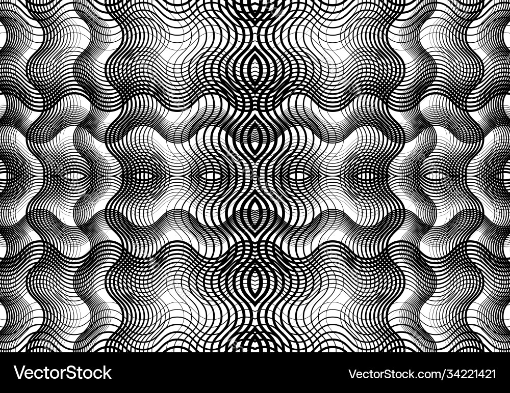 Repeatable and tileable grid mesh zig-zag Repeatable and tileable grid mesh zig-zag Vector Image