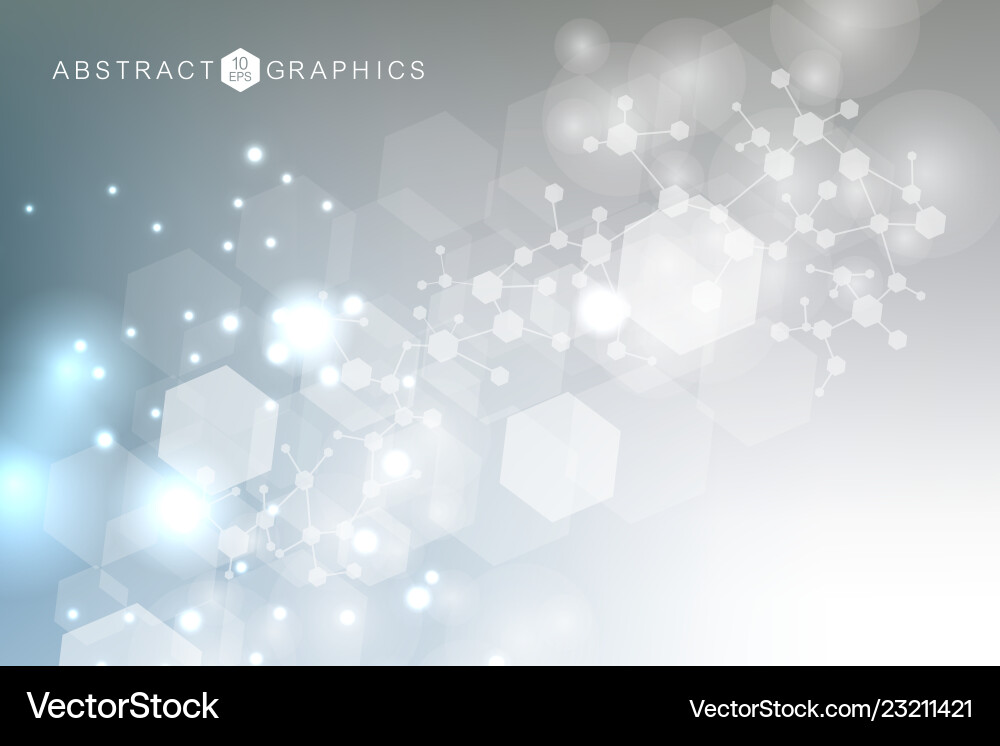 Science network pattern connecting lines and dots Science network pattern connecting lines and dots Vector Image