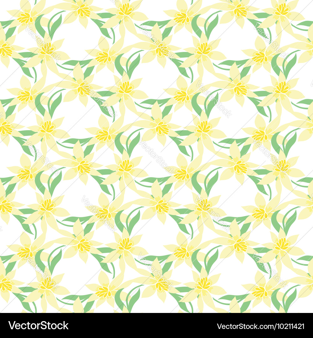 Seamless colorful pattern with spring vector image