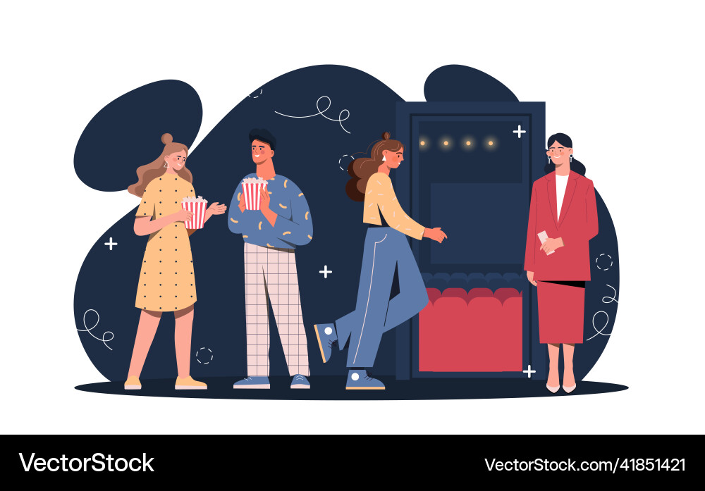 Ticket control concept Ticket control concept vector image
