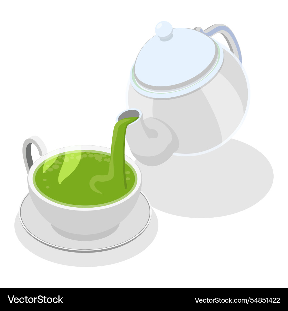 3d isometric flat of organic 3d isometric flat of organic vector image