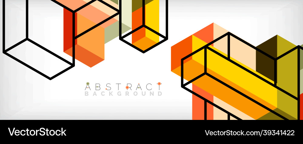Abstract background 3d cubes cubic elements Abstract background 3d cubes cubic elements vector image