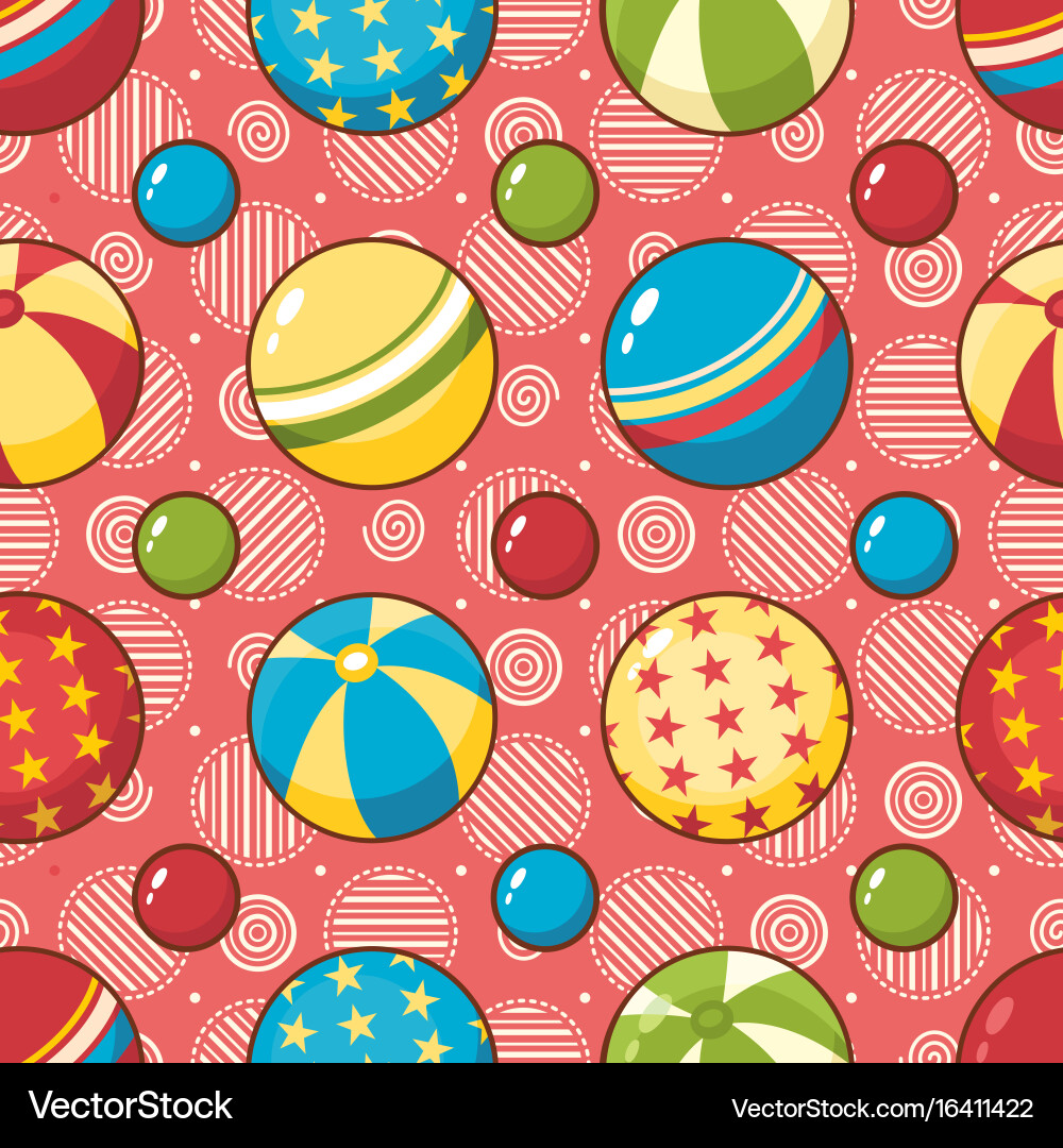 Child toy seamless pattern design element Vector Image