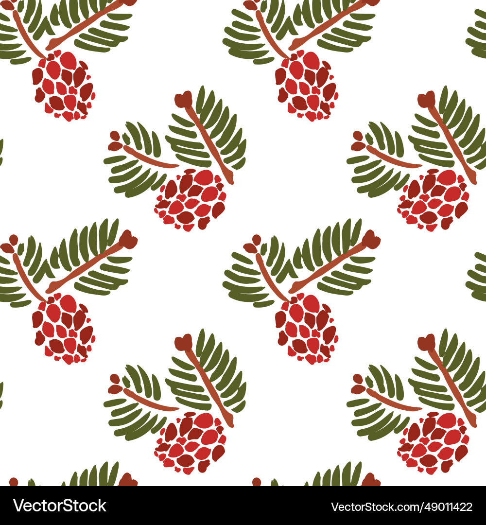 Christmas repeat pattern with simple Christmas repeat pattern with simple Vector Image
