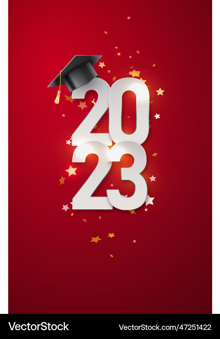 Class of 2023 badge design template Class of 2023 badge design template Vector Image