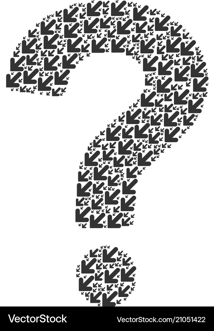 Faq mosaic of arrow down left icons Faq mosaic of arrow down left icons vector image