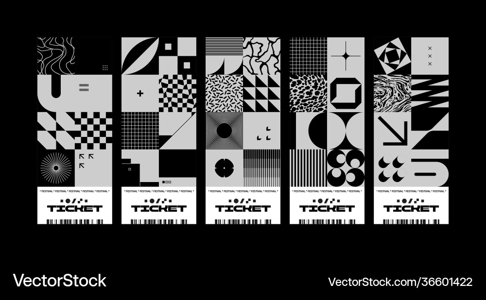 Festivalkarten Design Vorlage mit abstrakten Festivalkarten Design Vorlage mit abstrakten vektorbild