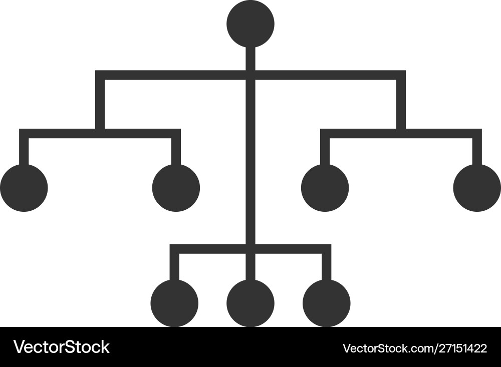 Flat script tree icon Flat script tree icon vector image