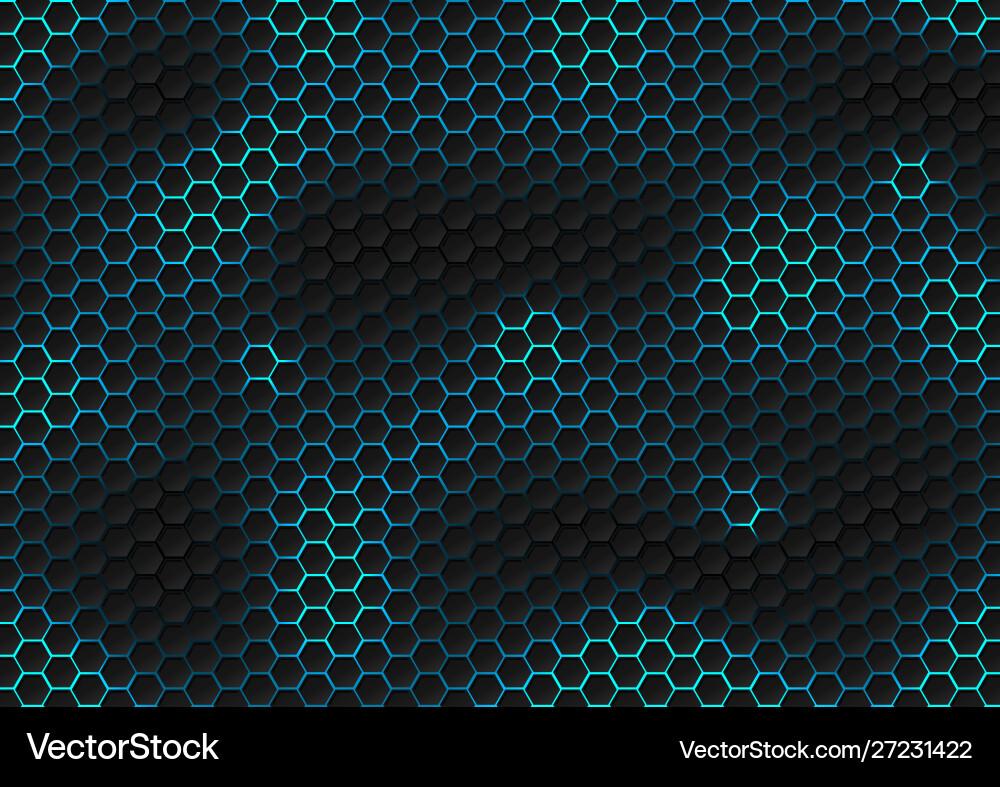 Futuristic Hexagon Pattern Vector Image