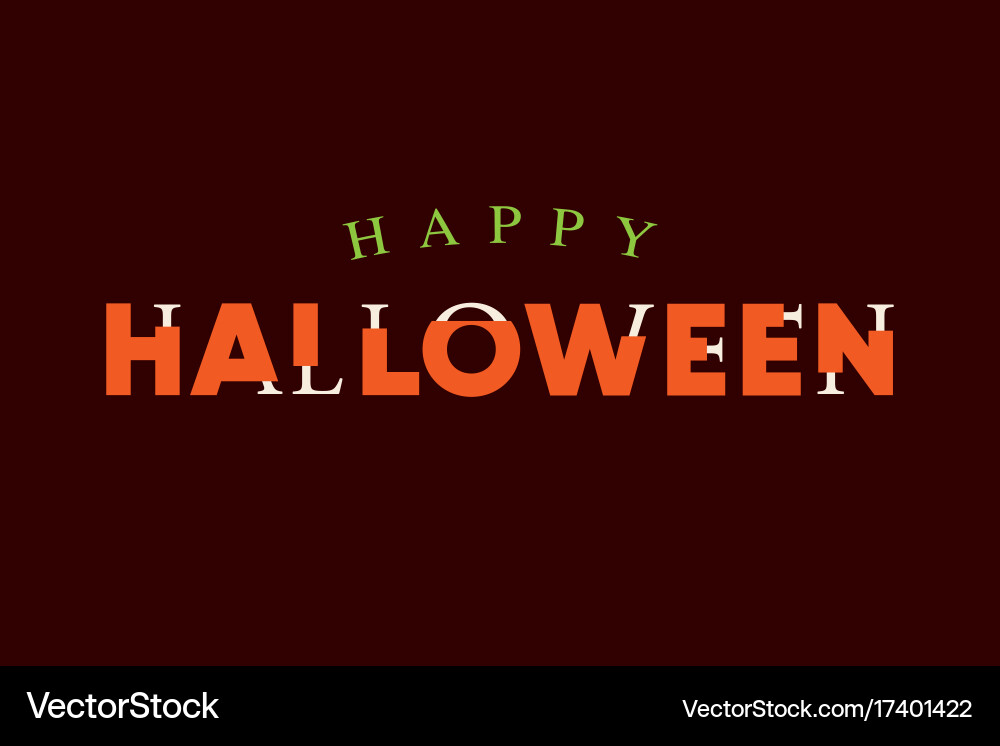 Halloween Bones Lettering vector image