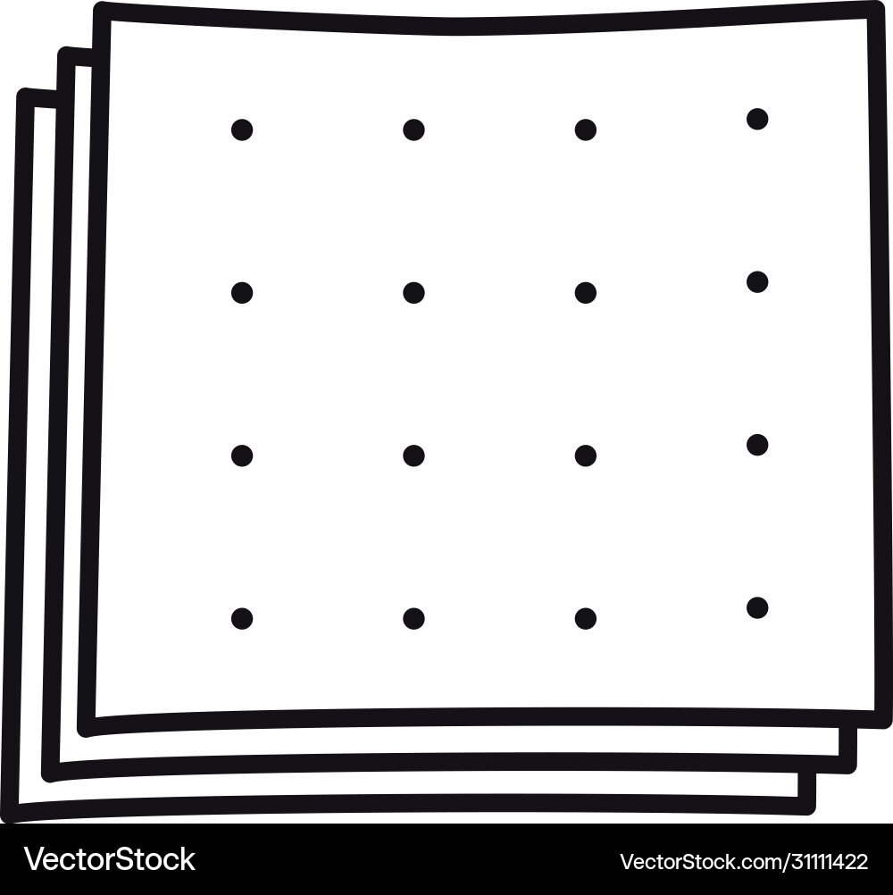 Note with dots design line style vector image