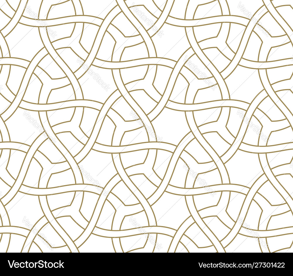 Seamless pattern with abstract geometric line Vector Image