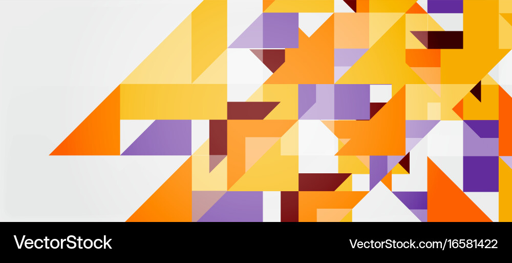 Triangle pattern design background vector image