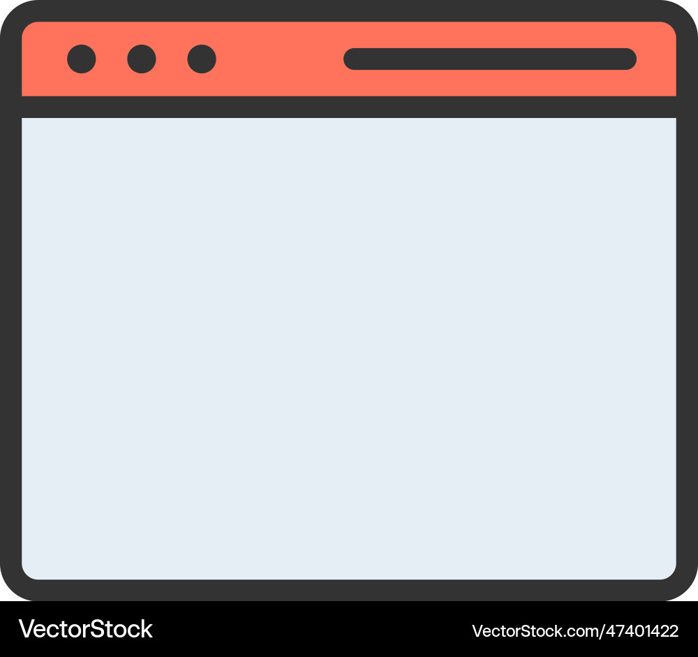 Web browser icon image vector image