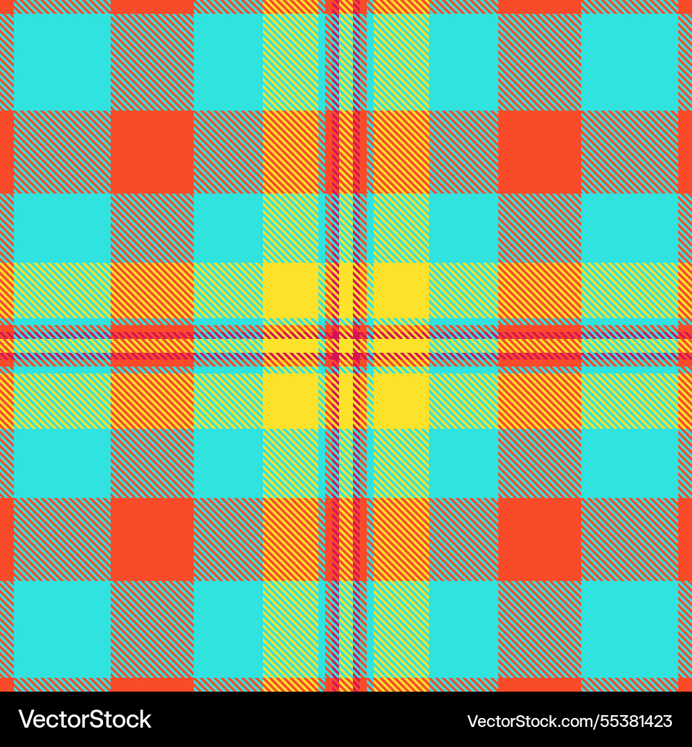 1950er Jahre Textil Plaid Styling Scheck nahtlos tartan Vektorbild