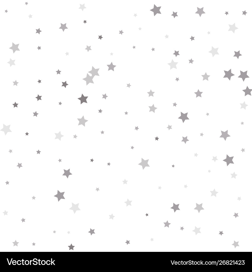 Abstract pattern random falling silver stars Abstract pattern random falling silver stars Vector Image