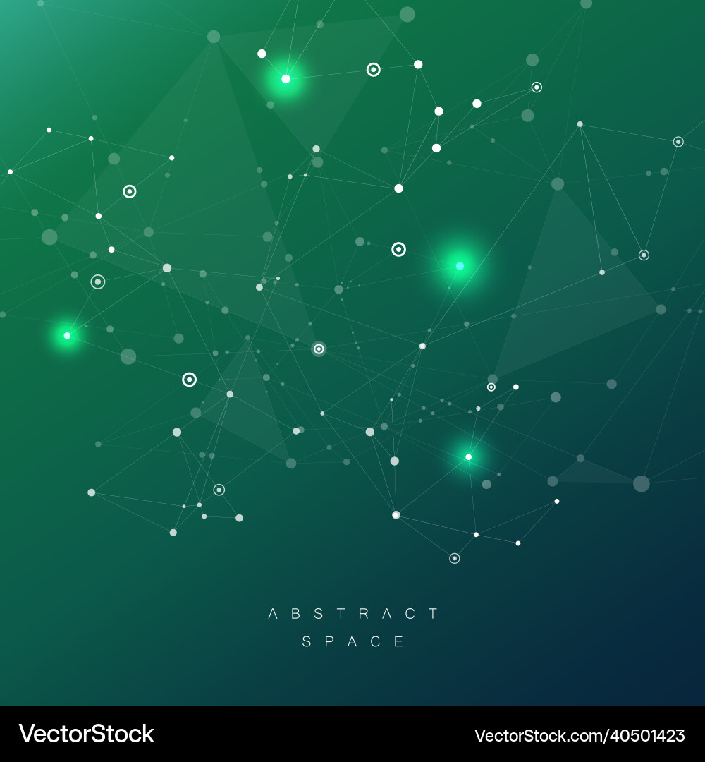Abstract Science Network Background Vector Image