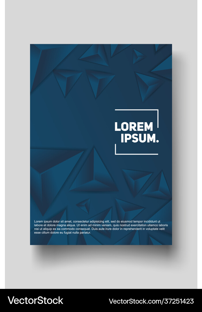 Cover design template set with abstract triangle Cover design template set with abstract triangle vector image