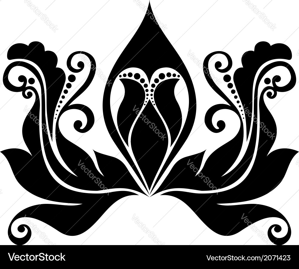 Deco abstract symmetric element Vector Image