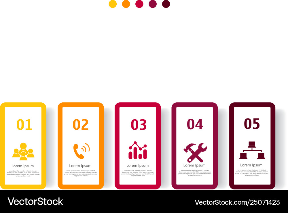 Infographic element with icons and options Infographic element with icons and options vector image